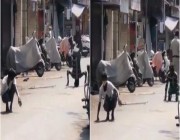بعد فيديوهات الجلد بالعصا.. شاهد: الشرطة الهندية تعاقب مخترقي حظر التجول بـ “الشقلبة”!