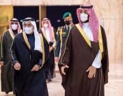 ولي عهد مملكة البحرين يصل إلى الرياض