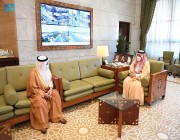 أمير الرياض يستقبل رئيس جامعة الإمام محمد بن سعود الإسلامية