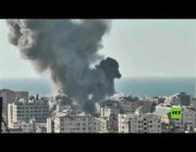 غارات جوية للاحتلال الإسرائيلي تدمّر بنك الإنتاج الوطني بغزة
