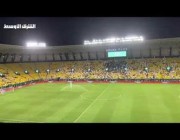 أغاني وطنية بين شوطي مباراة السعودية واليمن في ملعب مرسول بارك