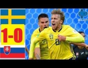 هدف مباراة (السويد 1-0 سلوفاكيا) كأس أوروبا