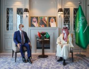 الأمير فيصل بن فرحان يلتقي وزير خارجية تركيا
