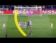 أجمل أهداف ميسي مع برشلونة من ضربات ثابتة