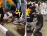 مشاجرة جماعية بين مجموعة من الشبان في الباحة (فيديو)