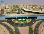 بتكلفة 32 مليون ريال.. أمير الجوف يفتتح جسر الملك خالد في سكاكا (صور)