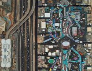 صورة جوية توضح حجم التوسعة في ملاهي “ونترلاند”.. ومصورها يروي التفاصيل
