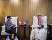 سمو وزير الخارجية يلتقي وزيرة خارجية إندونيسيا