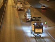 النقل تواصل تنفيذ أعمال الصيانة على طريق الرياض