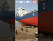 تدشين سفينة ضخمة تصل حمولتها لـ 17 ألف طن في الصين
