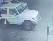 شاهد.. سرقة سيارة تابعة لإحدى الجهات الحكومية في تبوك