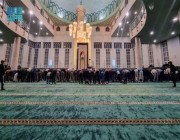 “الشؤون الإسلامية” تكمل فرش أكبر جامع بدول البلقان بالسجاد الفاخر