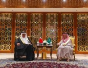 وزير الخارجية يستقبل وزير الخارجية البحريني