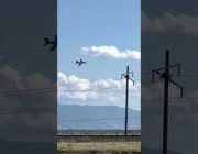 طيار يصطدم بعامود كهرباء خلال استعراض جوي في سماء ولاية يوتا