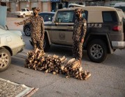 القوات الخاصة للأمن البيئي تضبط مخالفاً لنظام البيئة لتخزينه حطباً محلياً في منطقة الرياض