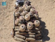 مركز الملك سلمان للإغاثة ينزع خلال أسبوع 999 لغمًا عبر مشروع “مسام” في اليمن