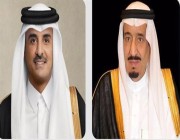 خادم الحرمين يتلقى رسالة خطية من أمير قطر تتعلق بالعلاقات الثنائية المتينة والوطيدة بين البلدين