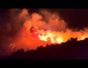 حريق هائل بمنتجع في كيب تاون بجنوب إفريقيا