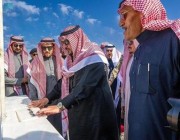 الأمير فيصل بن مشعل يدشن المرحلة الأولى من مشروع تشجير منتزه القصيم الوطني