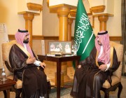 استقبال الأمير بدر بن سلطان لرئيس جامعة جدة