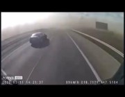 حـادث مروع لعدد من السيارات فوق أحد جسور المجر