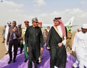 رئيس جمهورية نيجيريا يصل المدينة المنورة