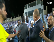 مشادّة بين محترف الهلال ماريغا ومدرب الباطن بعد نهاية المباراة (فيديو)