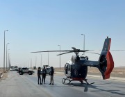 الإسعاف الجوي ينقذ حياة مواطن بعد تعرضه لحادث مروري على طريق الملك فهد بالرياض