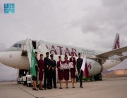 مطار العلا الدولي يستقبل أولى الرحلات المباشرة القادمة من الدوحة على متن الخطوط الجوية القطرية