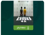 القبض على مقيمين بمنطقة الرياض لترويجهما 26 كيلوجرامًا من مادة الشبو المخدر