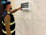 قوات الدفاع المدني بالمدينة المنورة تواصل أعمال الإشراف الوقائي في المسجد النبوي الشريف