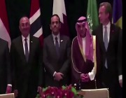 شاهد عادل الجبير يسحب على وزير خارجية قطر و تركيا‬