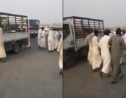 عمالة مخالفة في جدة تعتدي بوحشية على مواطن (فيديو)