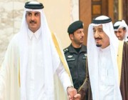 رسالة من الملك سلمان بن عبدالعزيز إلى تميم أمير قطر