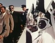 فيديو نادر … الملك سعود يستقبل الرئيس جمال عبد الناصر والسوري شكري القوتلي في مطار الظهران