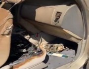 فيديو.. انفجار بطارية جوال داخل سيارة مواطن يخلف أضرارًا بالغة