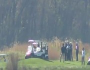 وسائل إعلام أمريكية تبث لقطات لترامب وهو يلعب الجولف بعد إعلان فوز بايدن
