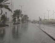 أمطار رعدية متوسطة إلى غزيرة مصحوبة برياح نشطة وزخات من البرد على مناطق المملكة