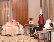 أمير دولة قطر يستقبل سمو الأمير تركي بن محمد بن فهد