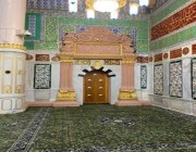 الانتهاء من تهيئة وترميم باب المئذنة الرئيسية في المسجد النبوي تزامناً مع عيد الفطر