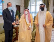 أمير الرياض يستقبل وفد مجموعة ماجد الفطيم العقارية