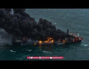 اشتعال النيران في سفينة حاويات قبالة سواحل سريلانكا