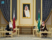 سياسي / سمو ولي العهد وسمو أمير دولة قطر يعقدان جلسة مباحثات