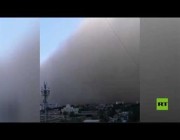 عاصفة رملية في أستراخان الروسية