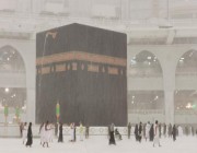 فيديو.. هطول أمطار غزيرة على مكة المكرمة