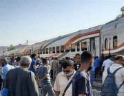 مصر.. خروج عجلة قطار عن القضبان بسبب حادث