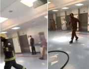 مصادر: الدفاع المدني يسيطر على حريق مستشفى الملك سعود بعنيزة (فيديو)