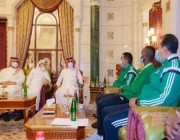 “الفيصل” يستقبل طارق حامدي بعد تأهله لأولمبياد طوكيو