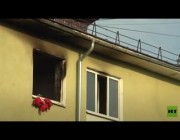 إنقاذ بطولي لـ3 أطفال من شقة اندلعت النيران فيها بروسيا