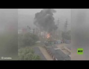 انفجـار محطة كهرباء بموسكو جراء صاعقة رعدية